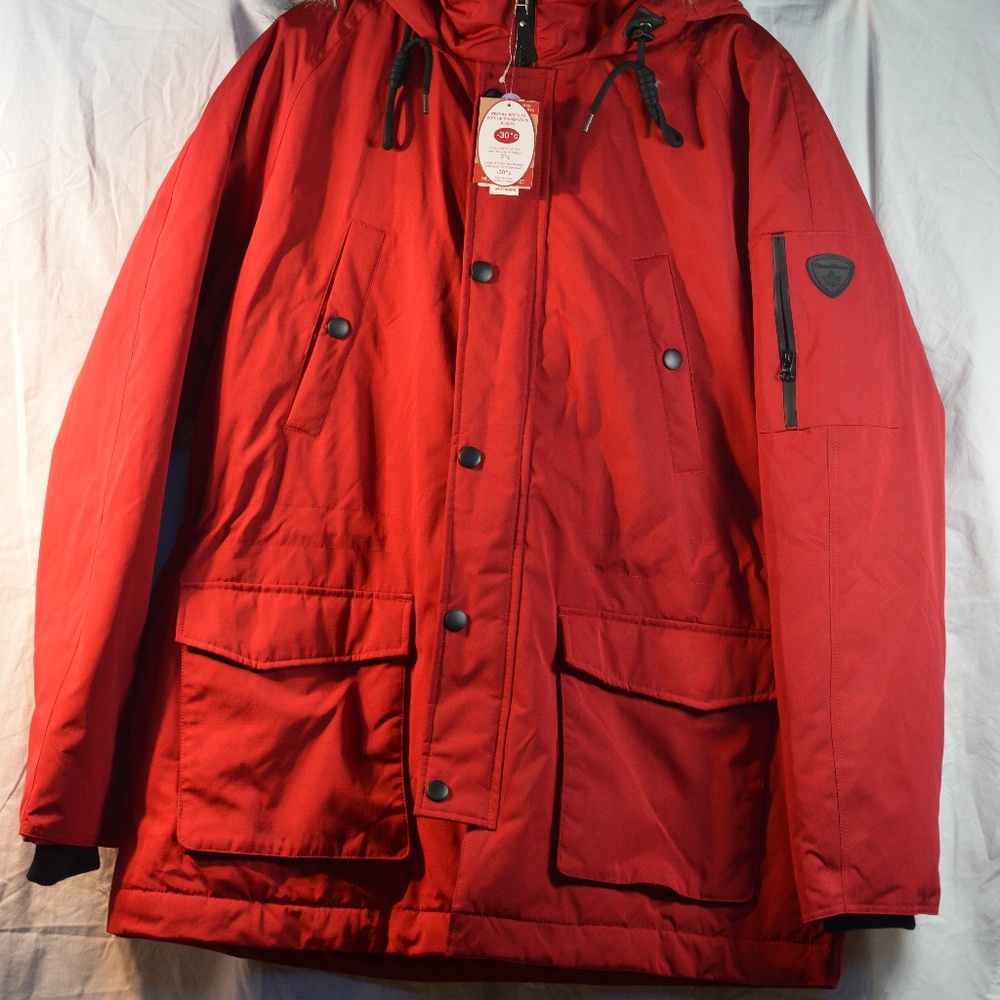 Mens Canadiana Down Jacket SZ XL RED NWT